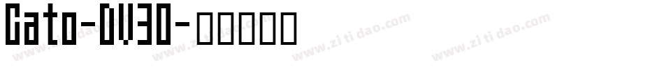 Gato-DV30字体转换