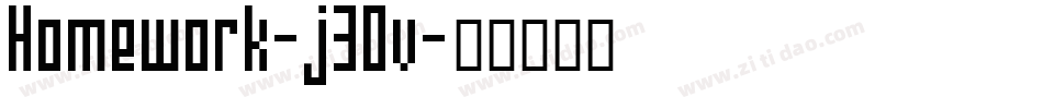 Homework-j30v字体转换