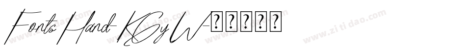 FontsHand-KGyW字体转换
