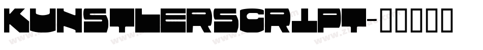 kunstlerscript字体转换