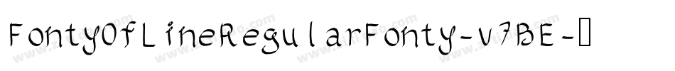 FontyOfLineRegularFonty-v7BE字体转换