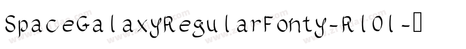 SpaceGalaxyRegularFonty-RlOl字体转换