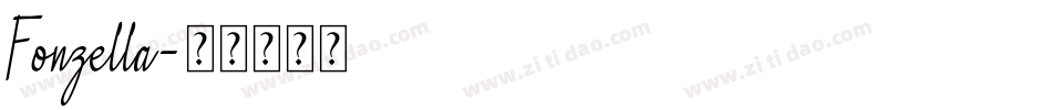 Fonzella字体转换