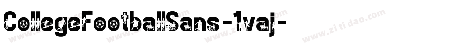 CollegeFootballSans-1vaj字体转换