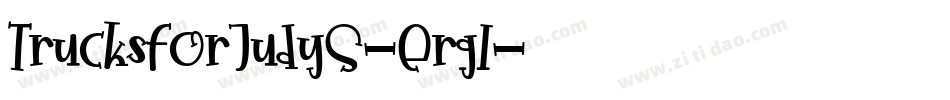 TrucksForJudyS-Ergl字体转换