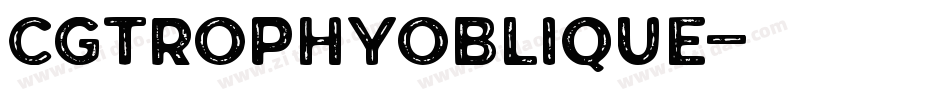 CgTrophyOblique字体转换