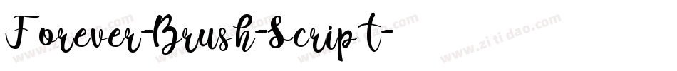 Forever-Brush-Script字体转换