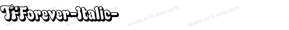 TFForever-Italic字体转换