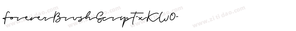ForeverBrushScript-xKW0字体转换