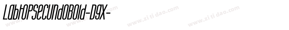 LabtopSecundoBold-Dgx字体转换