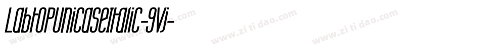 LabtopUnicaseItalic-9vj字体转换