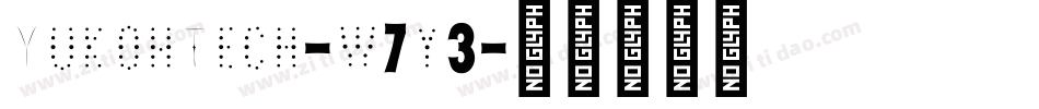 YukonTech-w7y3字体转换