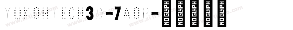 YukonTech3D-7aoP字体转换 YukonTech3D-7aoP字体转换
