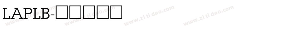 LAPLB字体转换