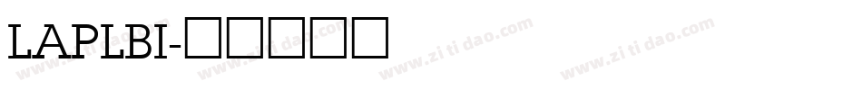 LAPLBI字体转换