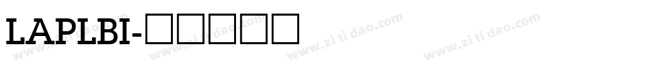 LAPLBI字体转换