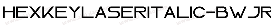 HexkeyLaserItalic-BWjRB字体转换
