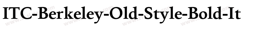 ITC-Berkeley-Old-Style-Bold-It字体转换