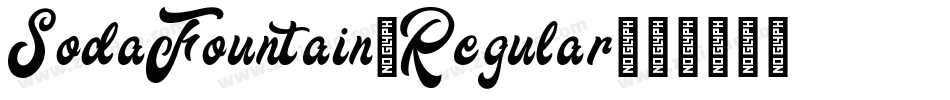 SodaFountain-Regular字体转换