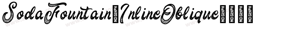 SodaFountain-InlineOblique字体转换