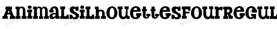 AnimalSilhouettesFourRegular-Ora8字体转换