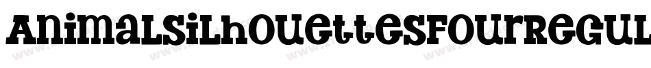 AnimalSilhouettesFourRegular-Ora8字体转换