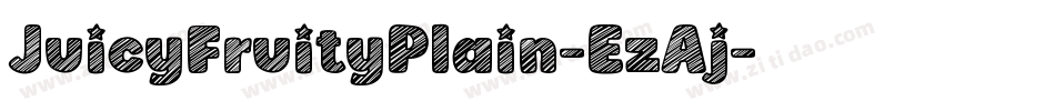JuicyFruityPlain-EzAj字体转换