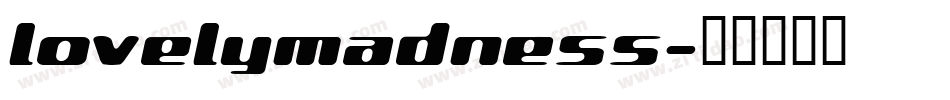 lovelymadness字体转换