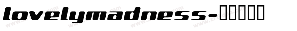lovelymadness字体转换