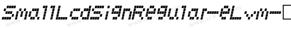 SmallLcdSignRegular-eLvm字体转换
