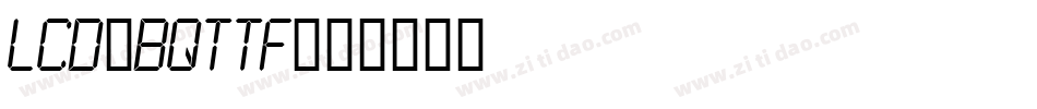 LCD-BQTTF字体转换