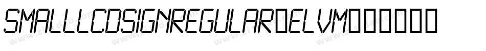 SmallLcdSignRegular-eLvm字体转换
