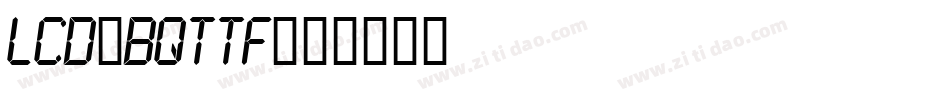 LCD-BQTTF字体转换