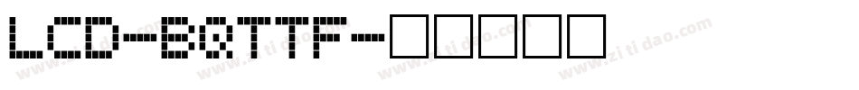 LCD-BQTTF字体转换