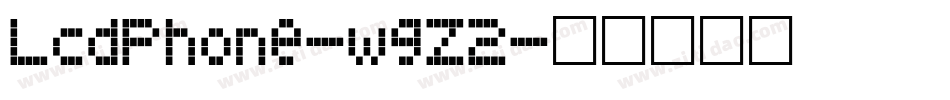 LcdPhone-wgZ2字体转换