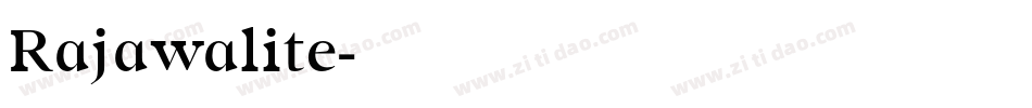Rajawalite字体转换