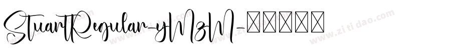 StuartRegular-yMzM字体转换