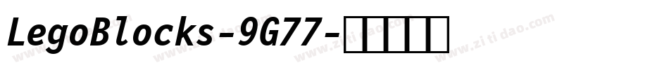 LegoBlocks-9G77字体转换