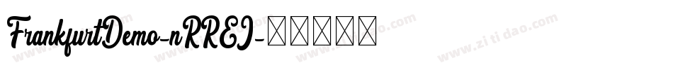 FrankfurtDemo-nRREJ字体转换