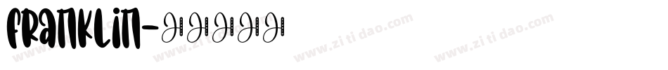 franklin字体转换