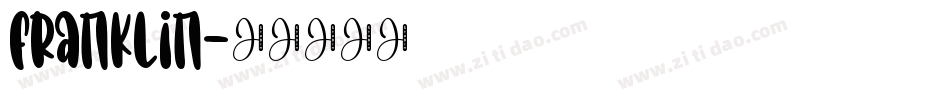 franklin字体转换