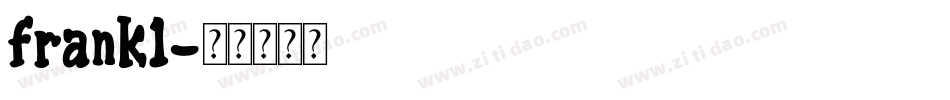 frank1字体转换