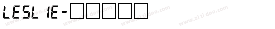 Leslie字体转换