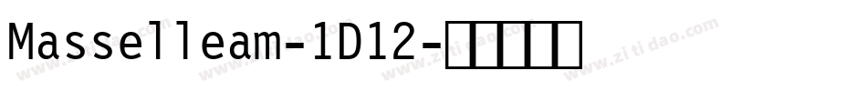 Masselleam-1D12字体转换