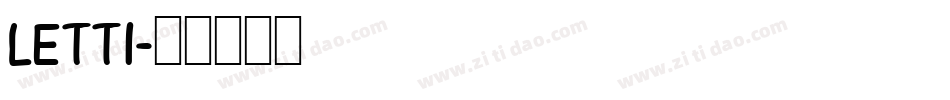 LETT1字体转换