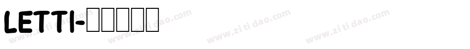 LETT1字体转换