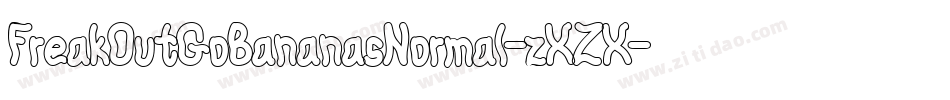 FreakOutGoBananasNormal-zXZX字体转换