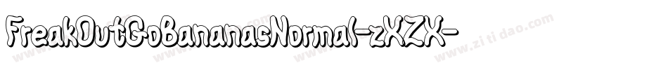 FreakOutGoBananasNormal-zXZX字体转换