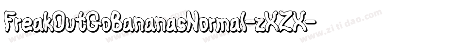 FreakOutGoBananasNormal-zXZX字体转换