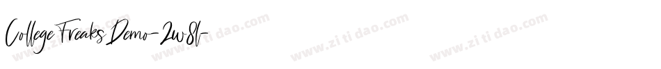 CollegeFreaksDemo-2w8l字体转换